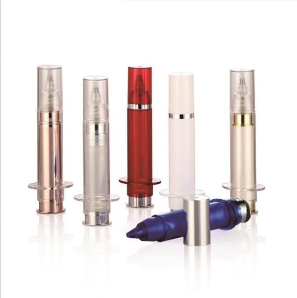 PP Collar PETG Body Empty Airless Cosmetic Container Bottle 5ml 10ml 20ml