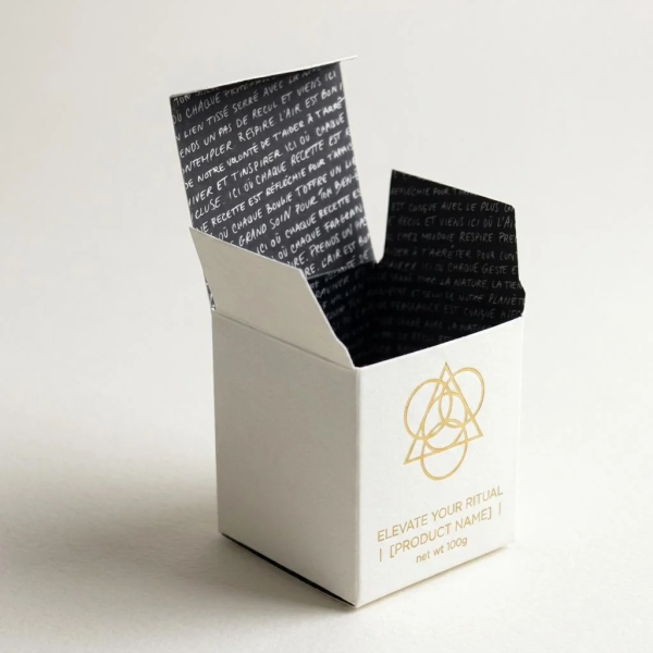 Gold‑Foil Embellished Texture Paper Boxes for Cosmetic Product Packaging