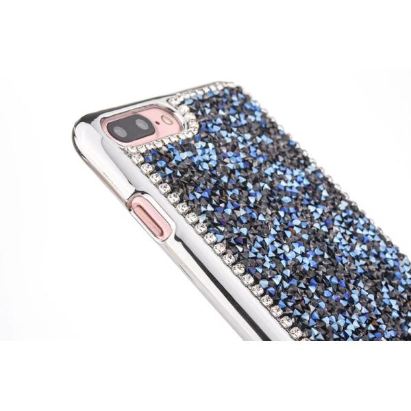 TPU Plating Glitter Jelly Color Pasted Back Cover Cell Phone Case For iPhone 7 6s Plus