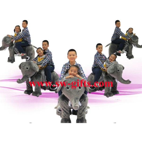 Indoor playground equipment animated plush toy electric horse ride for kids