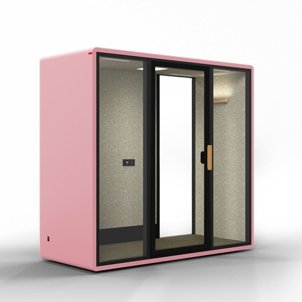 Interior Vocal Isolation Booth Sound Proof Acoustic Cabin For Business Meeting