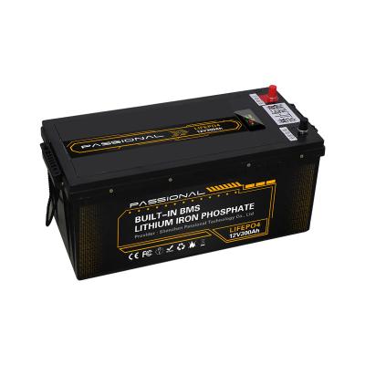 Portable 12v 300ah LiFePO4 Battery ,  Waterproof Lithium Ion LFP Battery