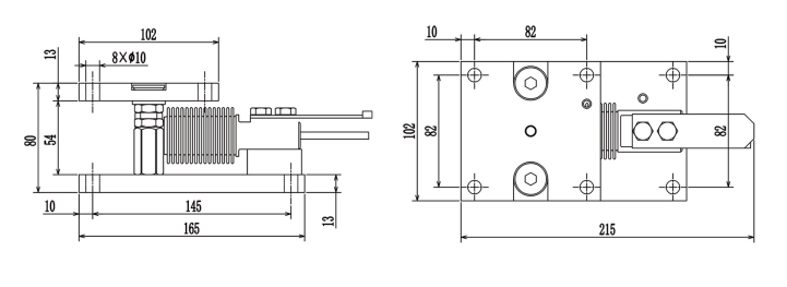 MK01 High-Accuracy Weighing Module Stainless Steel 5-500kg Capacity IP68 Sealed Sensor Module For Harsh Industrial Environments