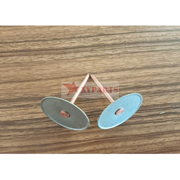 12ga Copper Plated Mild Steel Cupped Head Insulation Weld Pins For Hvac System