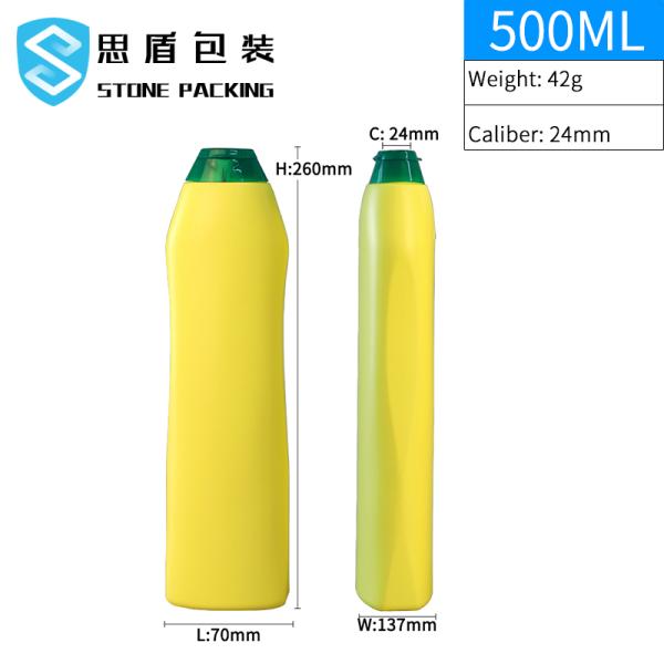 High Density Polyethylene 500ml Lotion Bottle
