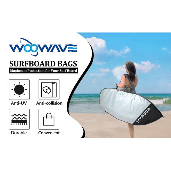 Ocean Waters Surfboard Bag Cover Fits Six-Foot Boards with Fins and Keeps Them Safe