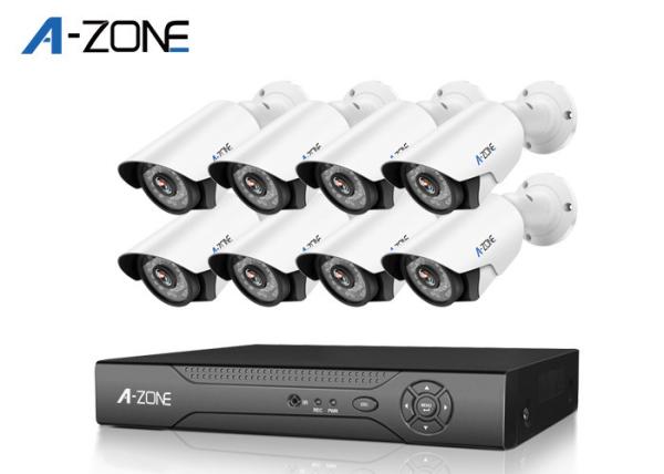 1080P AHD CCTV Kit Night Vision , 8 Channel Cctv Kit For Home Metal Bullet