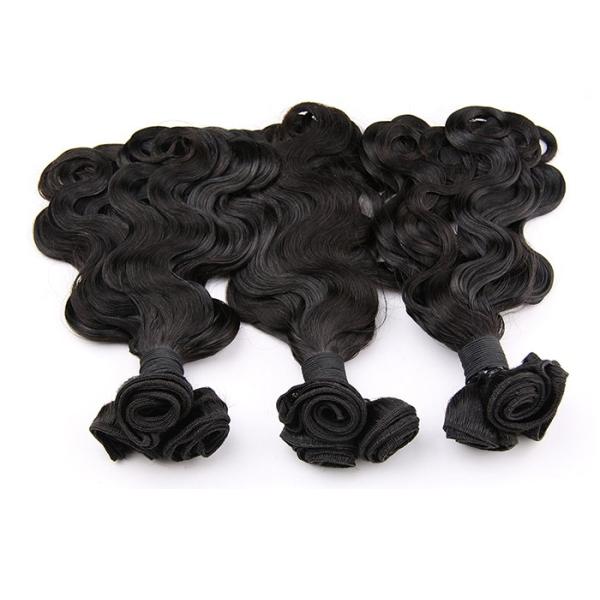 100% Human Small Body Funmi Hair Weave Bundles Coarse Hair Shedding Free