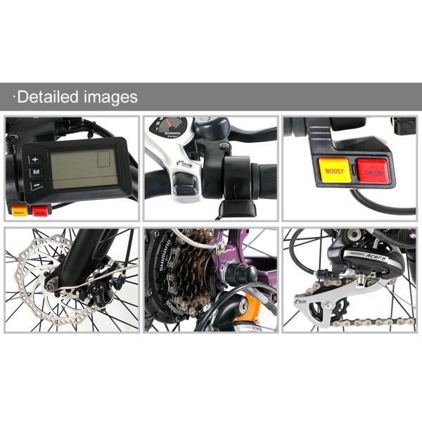 21Speed Lightweight Ladies Electric Bike With 27.5x1.95in Tires