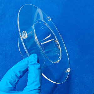 Corrosion Resistance High Temperature Resistant Transparent Quartz Tube Flange