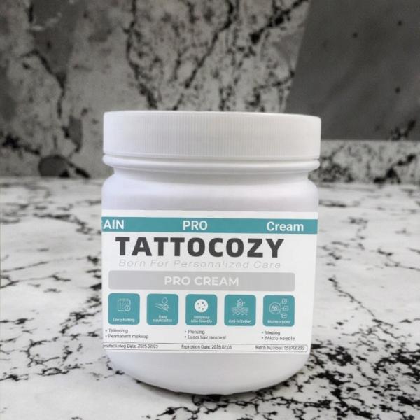 500g プラスチックの鎮静剤 プロクリーム 微小ブラッド タトゥー ワックス レーザー 顔料 美容 皮膚ローラー