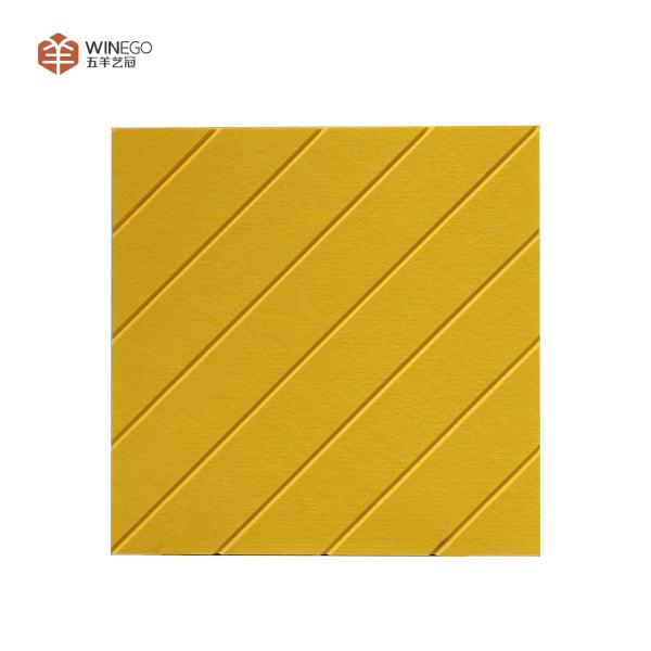Vibrant Color Options V-Grooved Polyester Acoustic Panel For Conference Halls