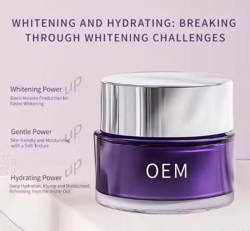 Face Whitening Cream Beauty Cosmetics Custom Natural Skin Lightening Facial Moisturizer Cream For Black Skin Face