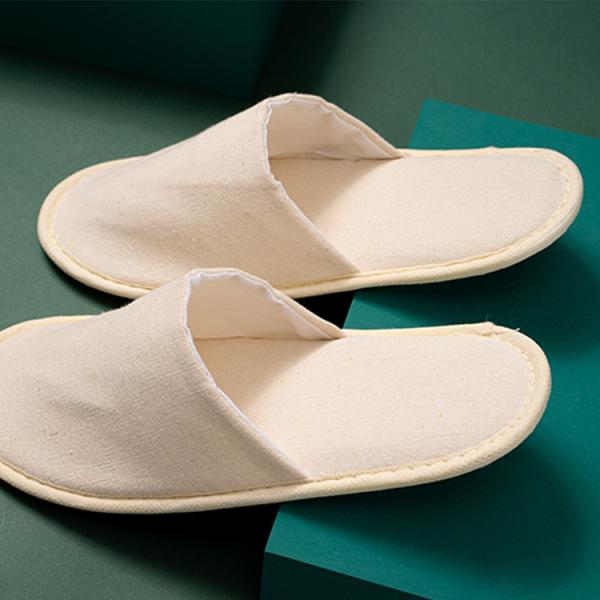 Customized Eco Friendly Hotel Toiletries Linen Disposable House Hotel Slippers