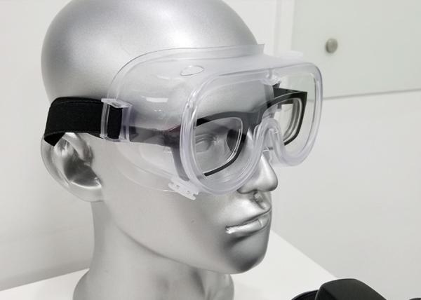 Óculos de proteção de segurança uv transparentes exteriores da proteção dos vidros de segurança da prova da poeira do laboratório
