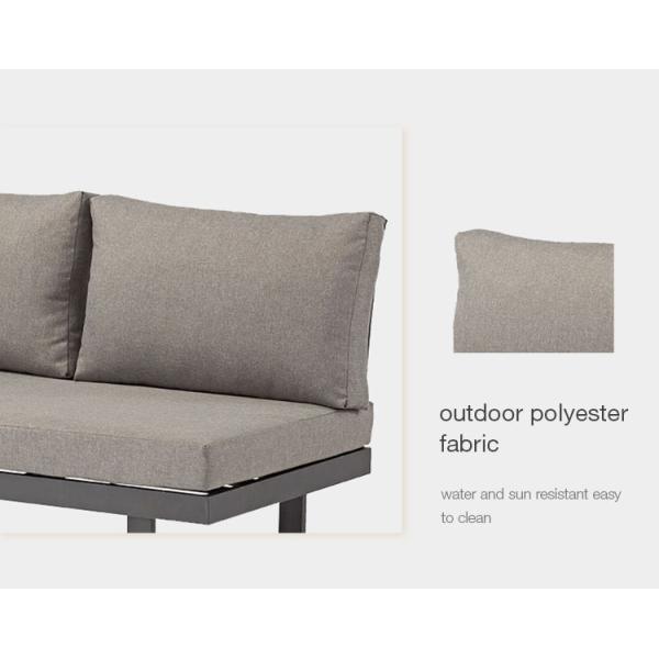Modern Design Outdoor Garden Furniture Metal Aluminum Lounge Set for Patio Sofa