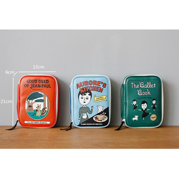 Cartoon Pattern Cute Cosmetic Case PU Leather Multi Colored High Capacity