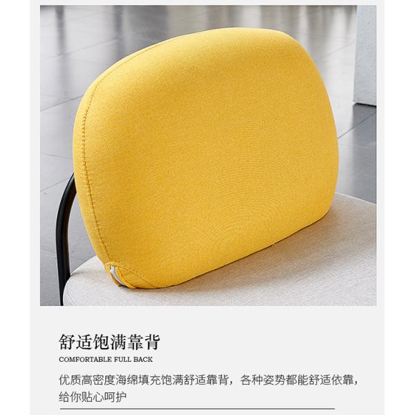 Single Table Fabric Reception Room Wood sofa 76*76*72cm