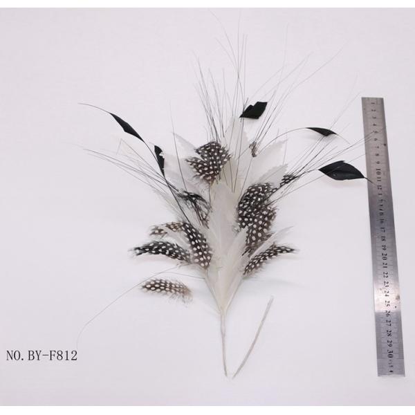 10x30cm Goose Feather Mounts Party Decor Guinea Fowl Peacock Feather Flowers