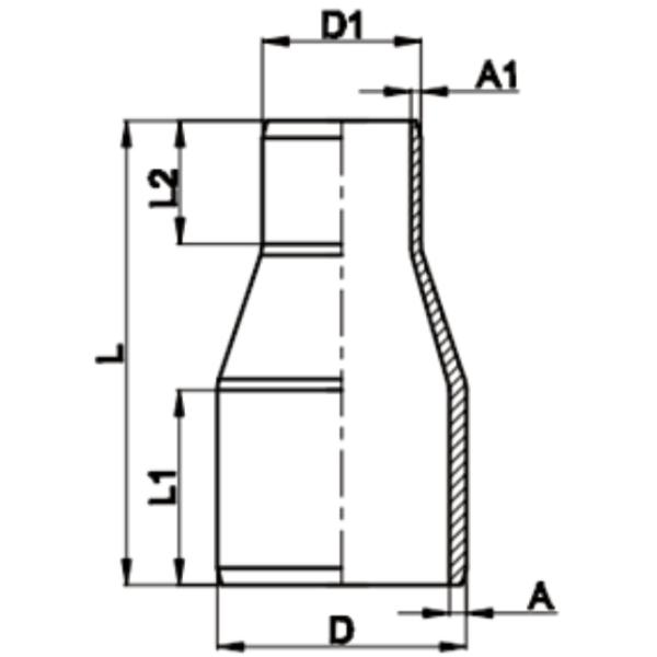 Hot Melt Spigot Pipe Fitting HDPE Electrofusion Reducing Sleeve