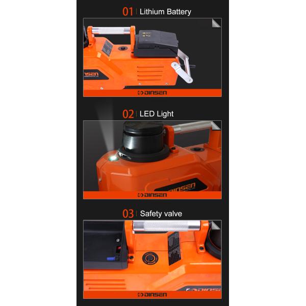 Тонна гидравлический Джек с задней ручкой, гидравлический Джек DC 24V 10 для тележки