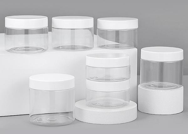 5ml 50ml 100ml Black Plastic Cosmetic Jars Food Grade For BB Cream Packaging