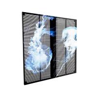 Ecrã LED transparente Painel de vidro Adesivo LED Ecrã LED transparente para aluguer exterior e interior Ecrã LED transparente