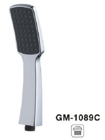 Polished Chrome Bathroom Shower Head Special Shape Hand Held Shower Head