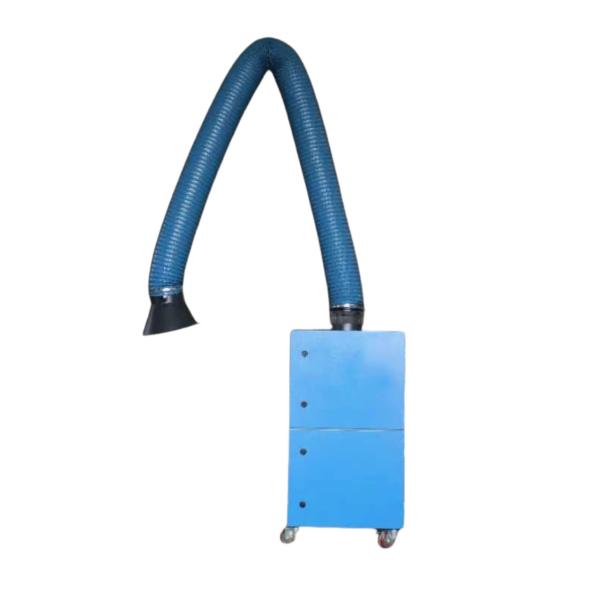 Single Arm Blue Mobile Portable Dust Collector Welding Fume Extractor