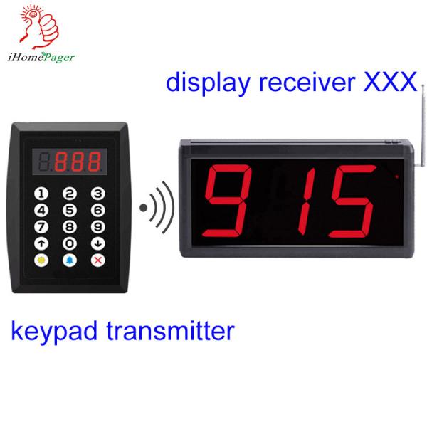 3 digits big size simple queue number calling system