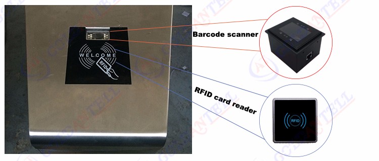 Электромагнитная дверь qr кода блока развертки механизма турникета открытая для канала университета