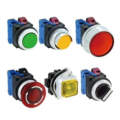 Diameter Φ30 IP65 Protection Rating TWN Series Control Components with 10A Silver Contacts