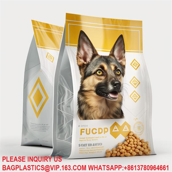 Custom Flat Bottom Whey Protein Powder Packaging Bags Zipper Eco Friendly Stand Up Pouch