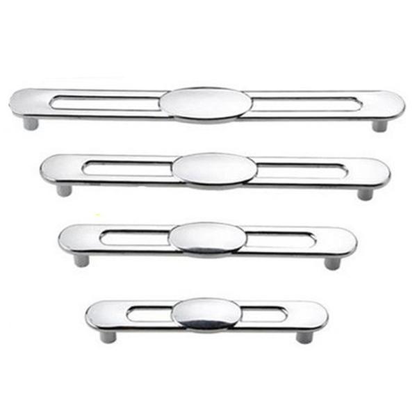 Silver Kitchen Cabinet Handles And Knobs ,  Hollow DesignZinc Drawer Knobs Chrome Drawer Pulls