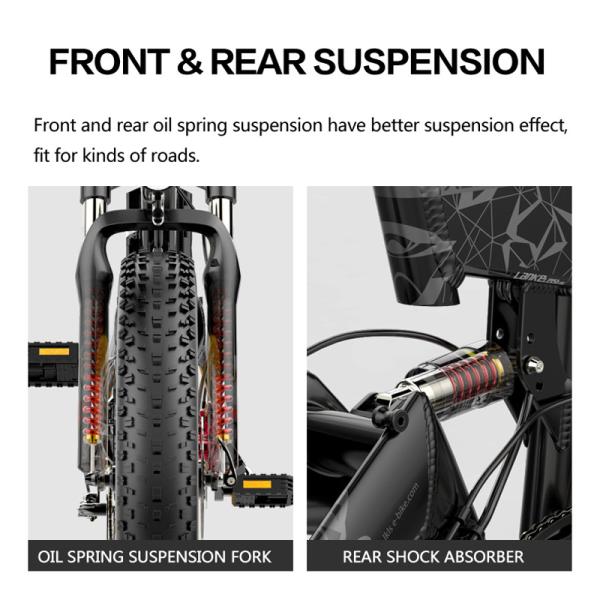 Lankelsisi X3000Plus 20 Inch Fat Tire Electric Bike 1000W 13AH