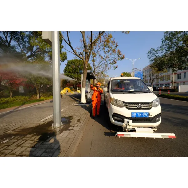Efficient Pure Electric Road Maintenance Truck with High-Pressure Flushing and Versatile Cleaning for Municipal Use