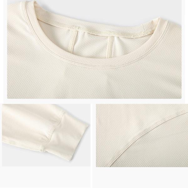 Нейлона фуфаек рукава женщин жаккарда йога длинного свободная покрывает быстро сухой