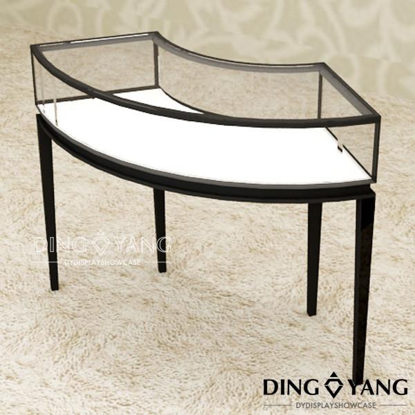Casas de vidro circulares D2100XH960MM para visualização de jóias
