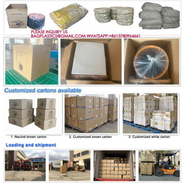 Ventilation Confined Limited Spaces Air Supply 200mm 5m Fire Resistant PVC Flexible Air Duct