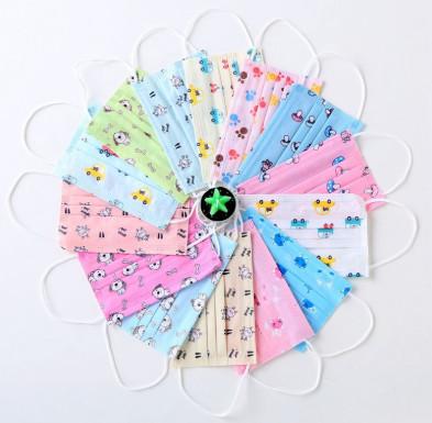 3 Ply Soft Protective Little Girl Face Mask ,  Nose Mask For Kids Customized Size