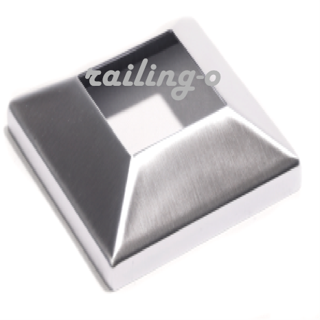 50 × 50mm Square Tube End Caps Cocer Precision Engineered For Handrails QN021