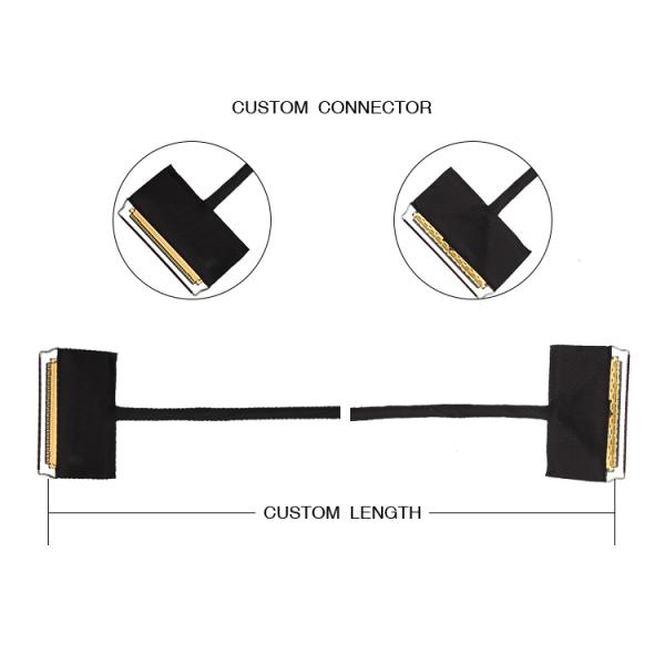micro coaxial cable 20453-250T-03S Micro Coaxial Cable 50 Pin LVDS Cable Assembly