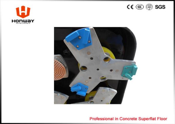 360 Degree Handle Concrete Floor Grinding Machine 12 Grinding Heads Heavy Duty