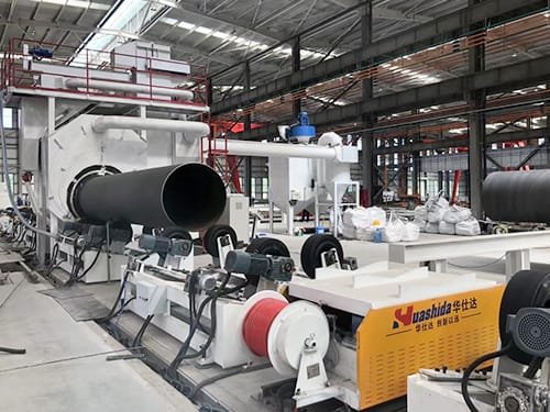 Automatic Polyurethane PU Spraying Foam Pre-Insulated Pipe Production Line