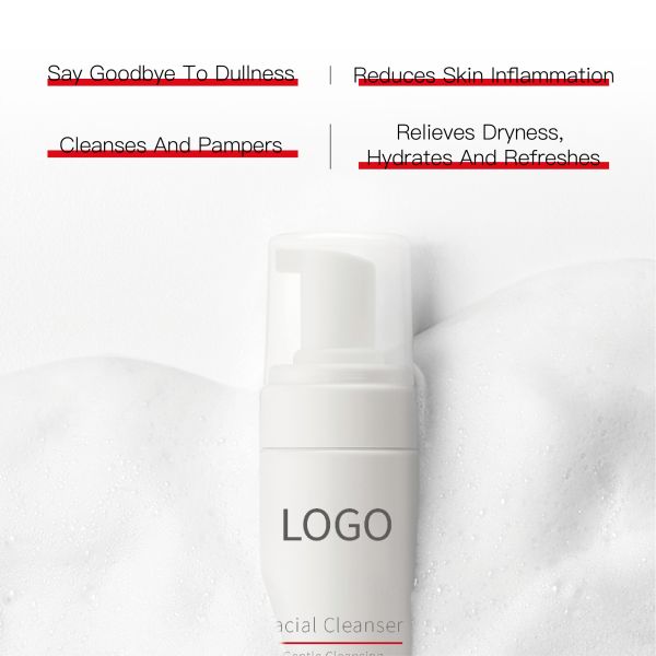 OEM Factory Gentle Sensitive Skin Cleanser Home Use Facial Cleansing Mousse Recombinant Type III Humanized Collagen