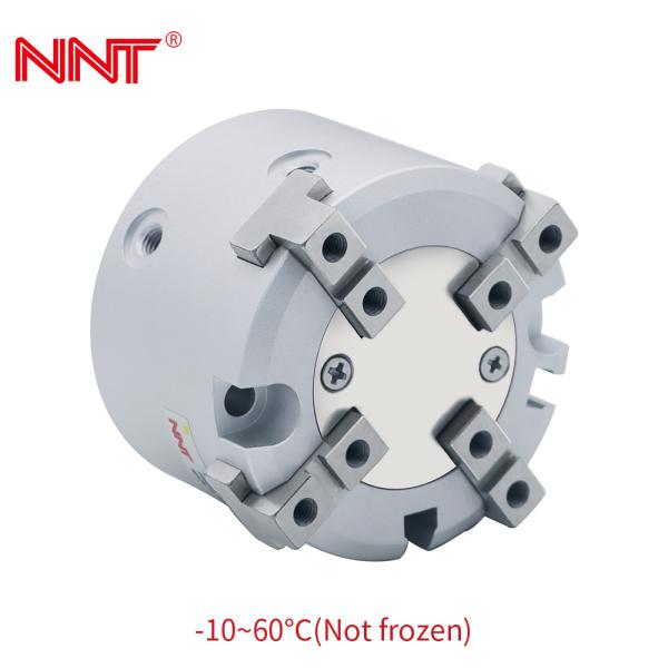 Robotic 4 Jaw Pneumatic Gripper Cylindrical 4mm Opening / Closing stroke