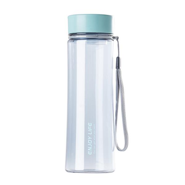 Customized Logo Lightweight Plastic Travel Water Bottle Outdoor Sports Water Bottle 500ml/650ml/750ml/1000ml/1200ml With Rope Multifunctional Multipurpose