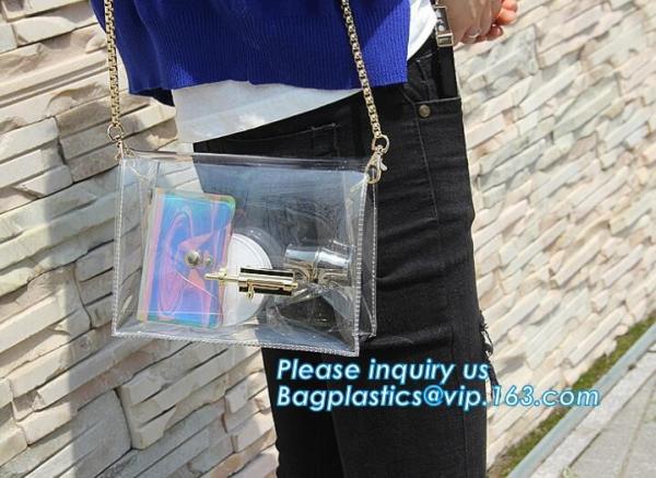 Fashion PVC Tote Bag Shoulder Handbag Transparent PVC Beach Bag, Fashion transparent pvc ladies shoulder bag crossbody s