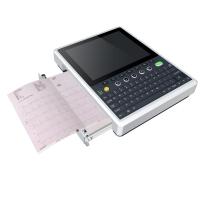 Système d'ECG 12 canaux, écran HD QWERTY, DICOM/HL7, batterie 8 heures, pour professionnels de la santé