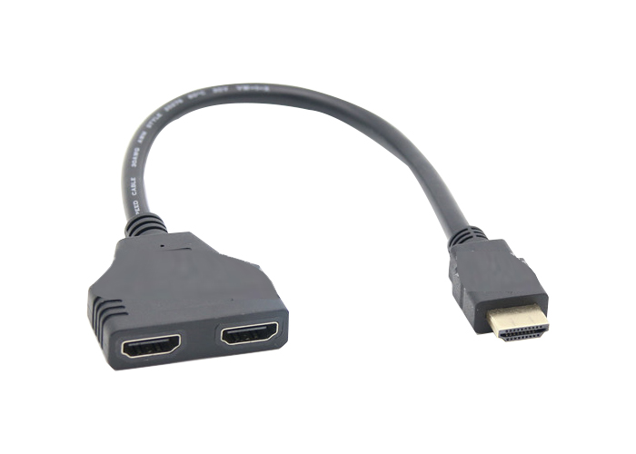 Чернота 300mm впрыски 2 до 1 кабеля переходника HDMI